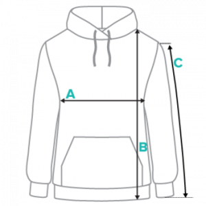 Prinlet Studio - Unisex Premium Hoodie Size Guide