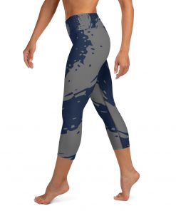 Kundalini Women’s High Rise Yoga Capri Leggings Navy