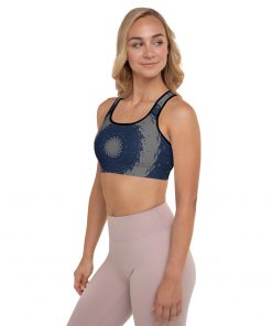 Kundalini Women’s Padded Racerback Sports Bra Navy