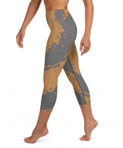 Kundalini Women’s High Rise Yoga Capri Leggings Brown