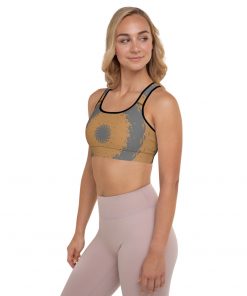 Kundalini Women’s Padded Racerback Sports Bra Brown