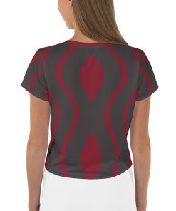Ultra Signal Women’s Crop Tee Burgundy