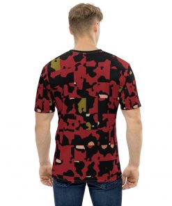 Fractured Camo Men’s Crew Neck T-Shirt Black
