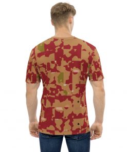 Fractured Camo Men’s Crew Neck T-Shirt Brown