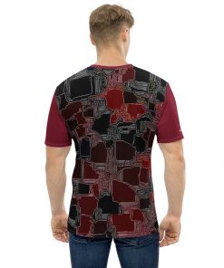 Level Plus Men’s Crew Neck T-Shirt Burgundy