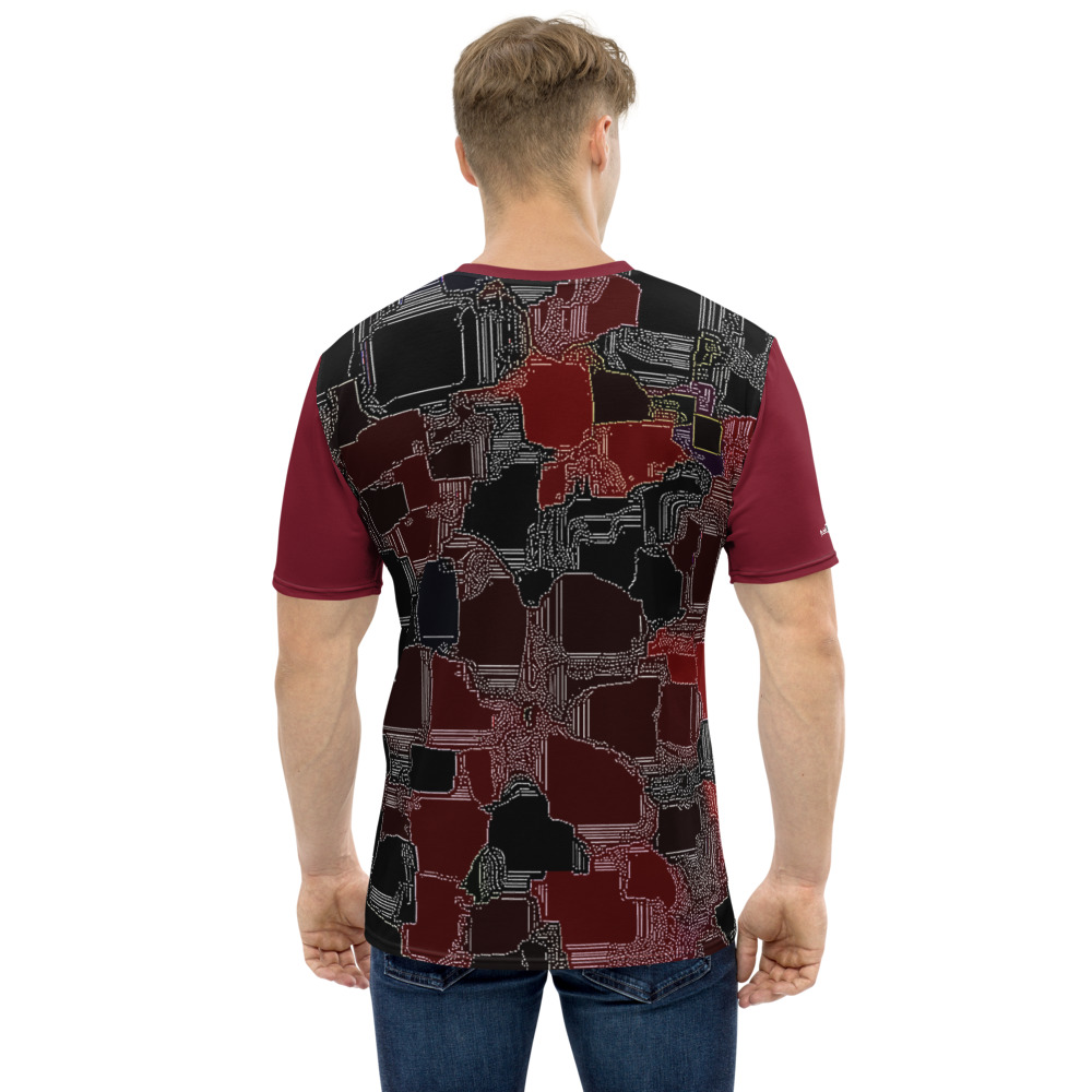 Level Plus Men’s Crew Neck T-Shirt Burgundy