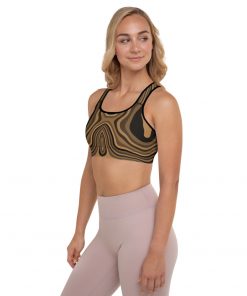 Millennium Zero Women’s Padded Racerback Sports Bra Brown