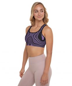 Millennium Zero Women’s Padded Racerback Sports Bra Purple