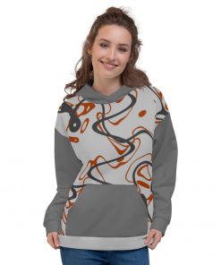 Ocean Waves Unisex Hoodie Gray Limited Edition