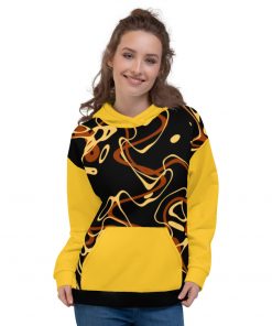 Ocean Waves Unisex Hoodie Yellow Limited Edition
