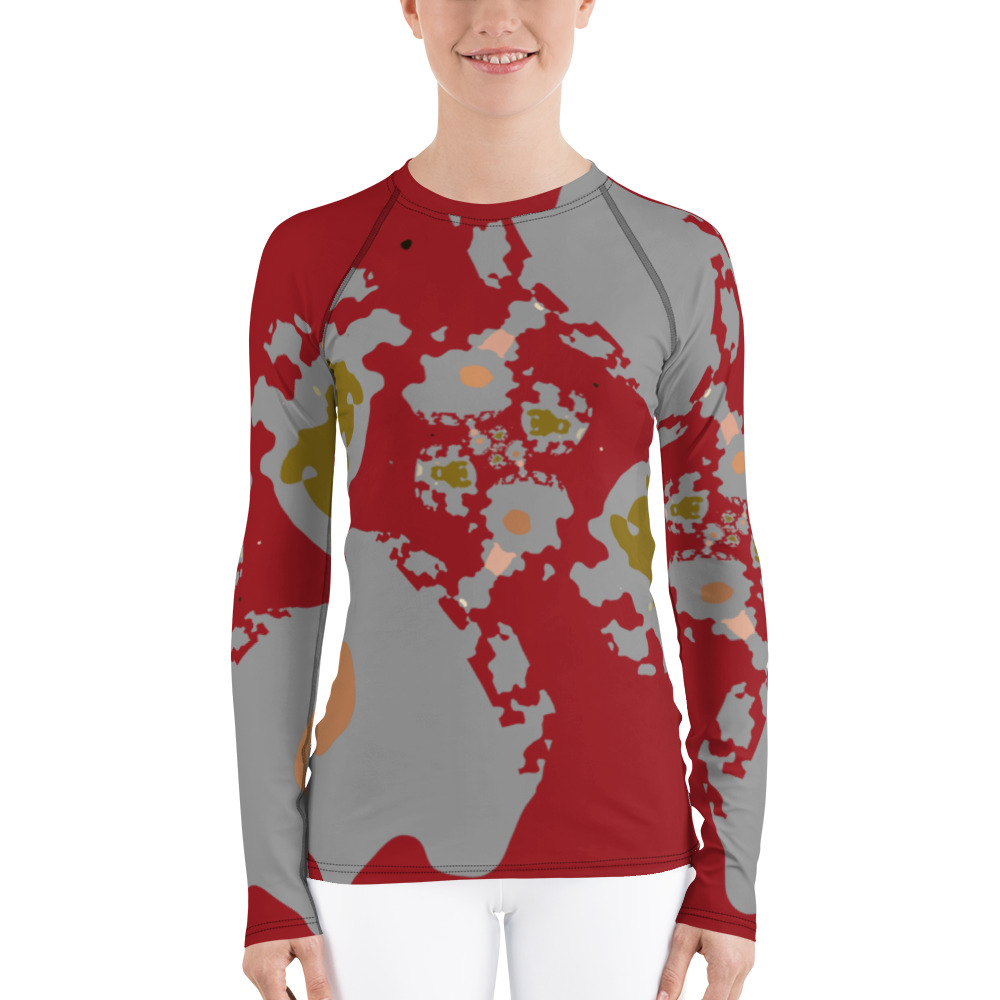 Sands and Sun Women’s Long Sleeve Rash Guard Gray
