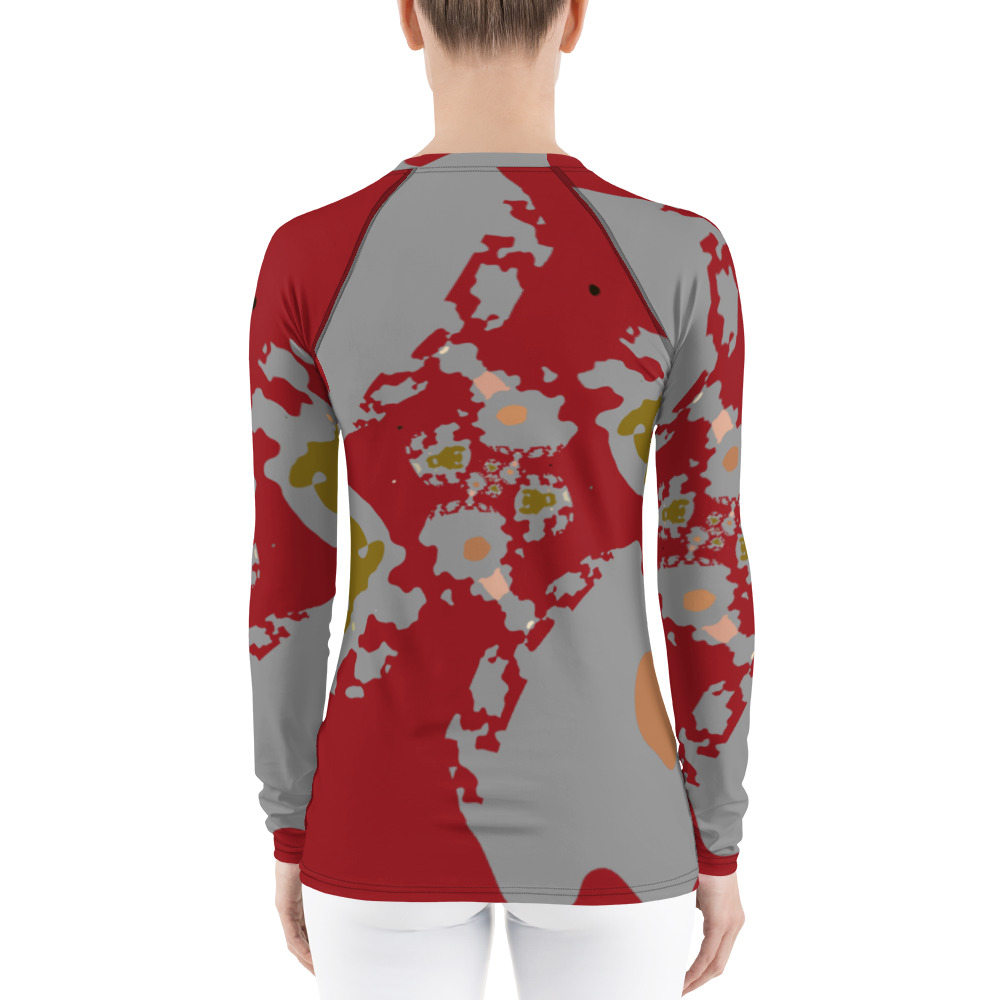 Sands and Sun Women’s Long Sleeve Rash Guard Gray