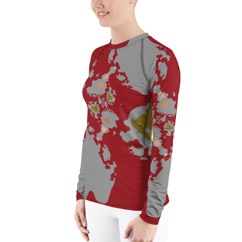 Sands and Sun Women’s Long Sleeve Rash Guard Gray