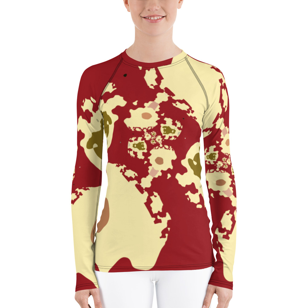 Sands and Sun Women’s Long Sleeve Rash Guard Yellow