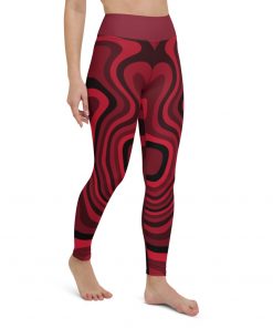 Millennium Zero Women’s High Waisted Yoga Leggings Red