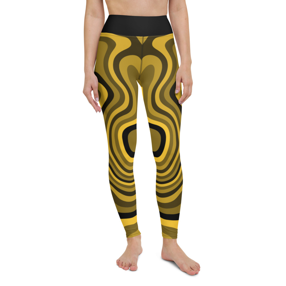 Millennium Zero Women’s High Waisted Yoga Leggings Yellow