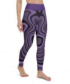 Millennium Zero Women’s High Waisted Yoga Leggings Purple