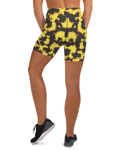 Generation Omega High Waisted Women’s Yoga Shorts Yellow