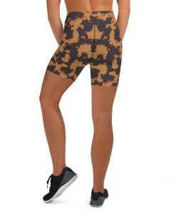 Generation Omega High Waisted Women’s Yoga Shorts Brown