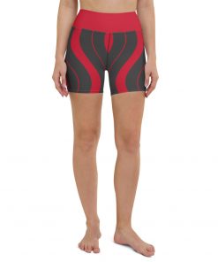 Ultra Signal High Waisted Women’s Yoga Shorts Red