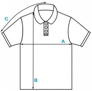 Prinlet Studio - Gildan 3800 Polo Shirt Size Guide