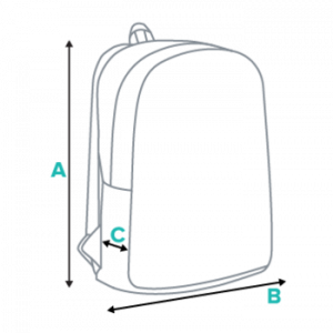 Prinlet Studio - Minimal Backpack Size Guide