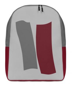 Infinity Slim Backpack Red Effect on Gray
