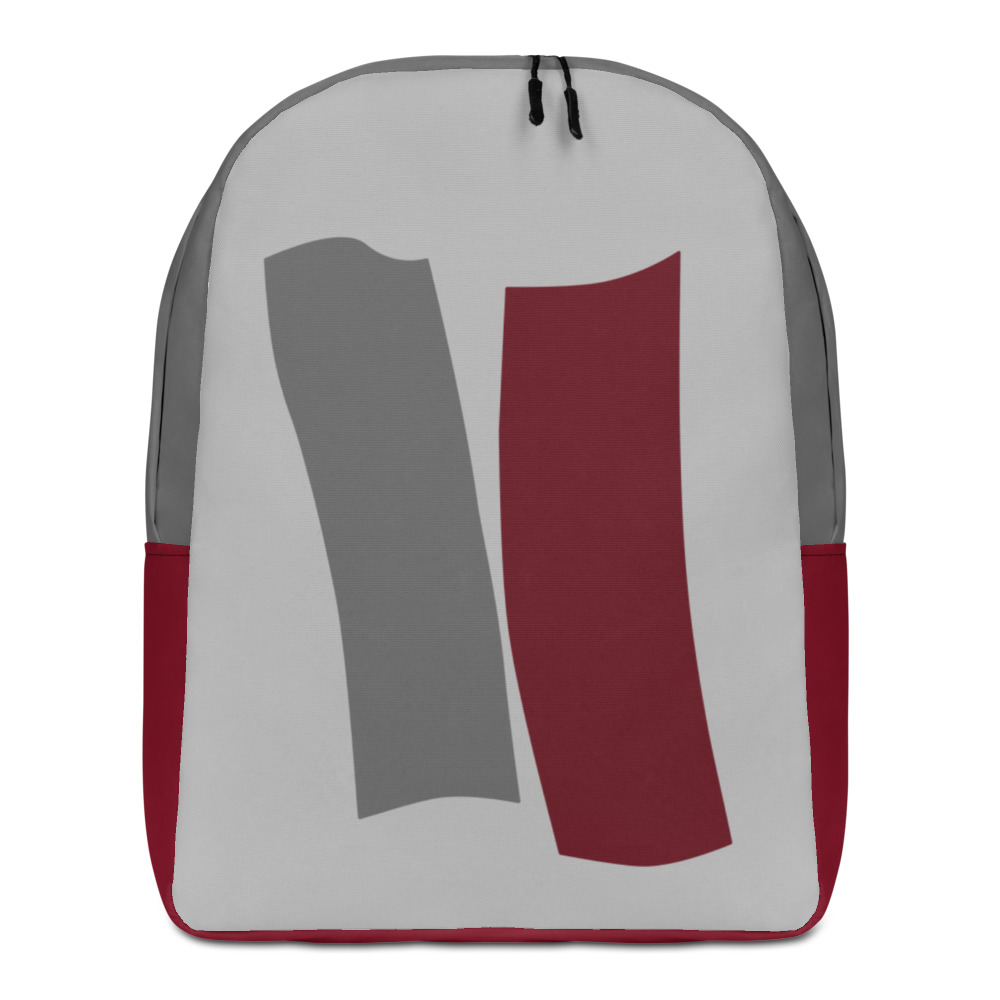 Infinity Slim Backpack Red Effect on Gray
