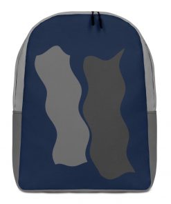 Infinity Plus Slim Backpack Gray Effects on Navy