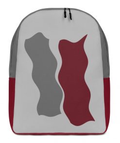 Infinity Plus Slim Backpack Red Effect on Gray