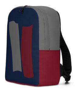 Infinity Slim Backpack Red Effect on Navy