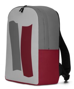 Infinity Slim Backpack Red Effect on Gray