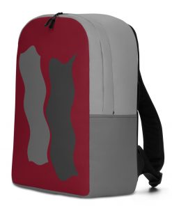 Infinity Plus Slim Backpack Gray Effects on Red