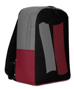 Infinity Slim Backpack Red Effect on Black