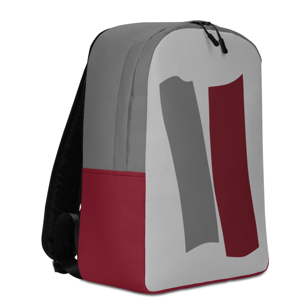 Infinity Slim Backpack Red Effect on Gray