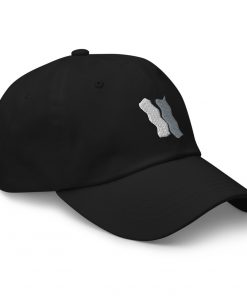 Infinity Plus Embroidered Dad Hat Gray Effects on Black
