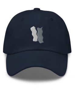 Infinity Plus Embroidered Dad Hat Gray Effects on Navy