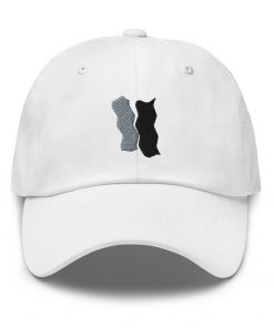 Infinity Plus Embroidered Dad Hat Gray Effects on White