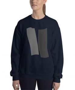 Infinity Unisex Crew Neck Sweatshirt Gray Effects on Navy