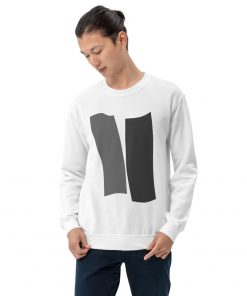 Infinity Unisex Crew Neck Sweatshirt Gray Effects on White