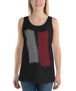 Infinity Splash Unisex Classic Tank Top Red Effect on Black