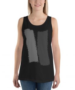 Infinity Splash Unisex Classic Tank Top Gray Effects on Black
