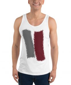 Infinity Splash Unisex Classic Tank Top Red Effect on White