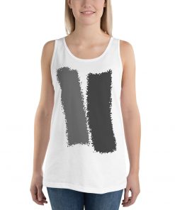 Infinity Splash Unisex Classic Tank Top Gray Effects on White