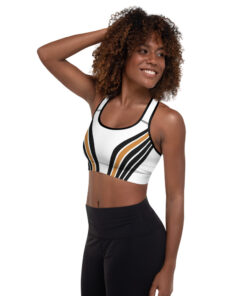 Primavera Women’s Padded Racerback Sports Bra White