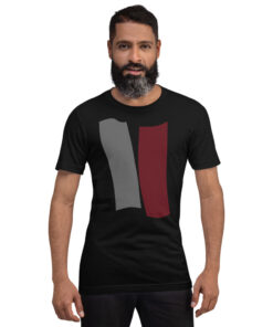 Infinity Unisex T-Shirt Red Effect on Black