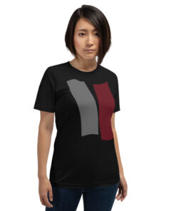 Infinity Unisex T-Shirt Red Effect on Black