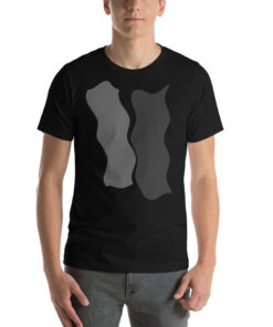 Infinity Plus Unisex T-Shirt Double Gray Effect on Black