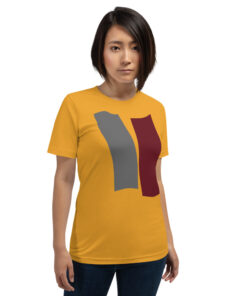 Infinity Unisex T-Shirt Red Effect on Yellow