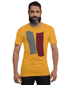 Infinity Unisex T-Shirt Red Effect on Yellow
